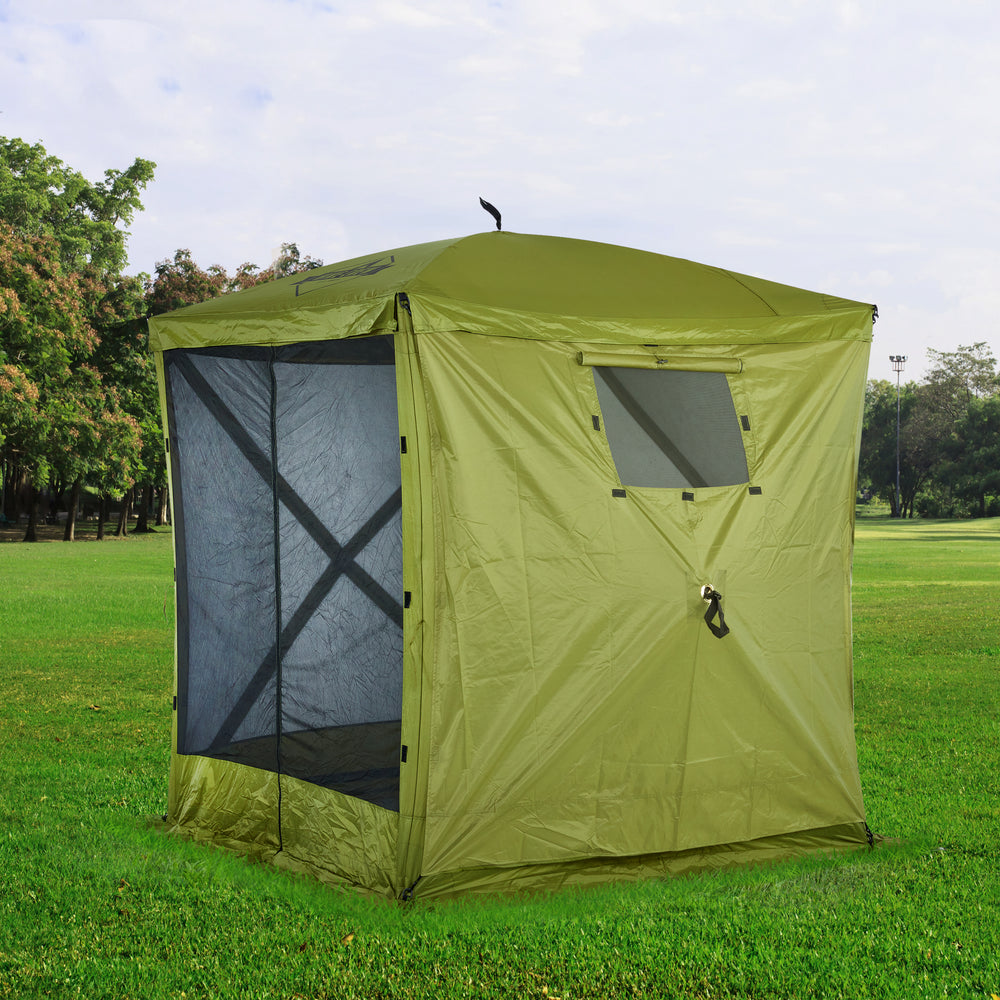 6 Ft Pop Up Gazebo Side Panel with Window for 4- and 6-Sided Tents - Green