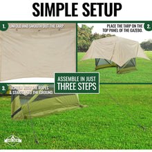 Load image into Gallery viewer, Waterproof Gazebo Rain Shelter Tarp Compatible with 4-Sided Pop-Up Tent with 6.5ft Panels
