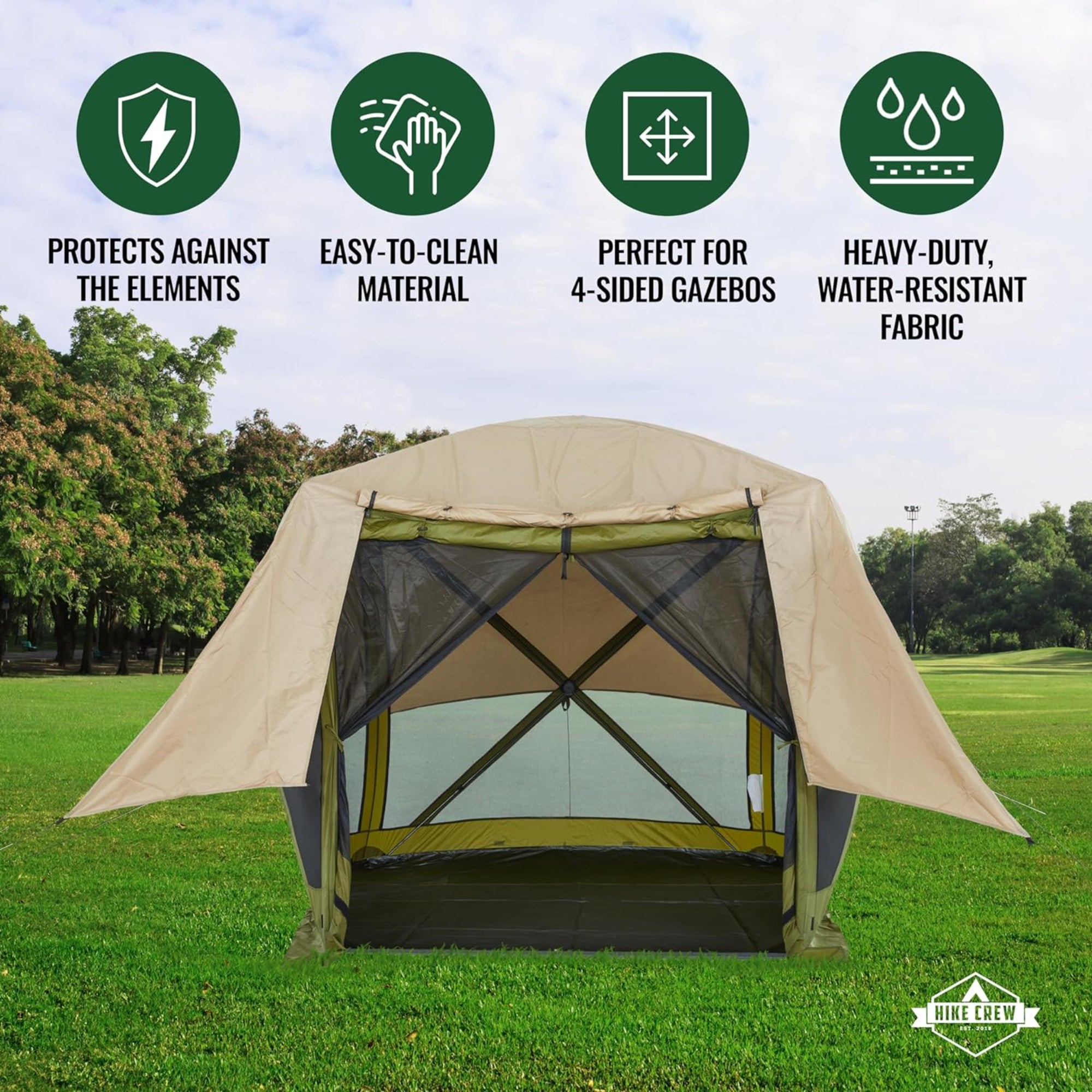 Waterproof Tarp for 4-Sided Popup Tent with 6ft Panels – Hike Crew