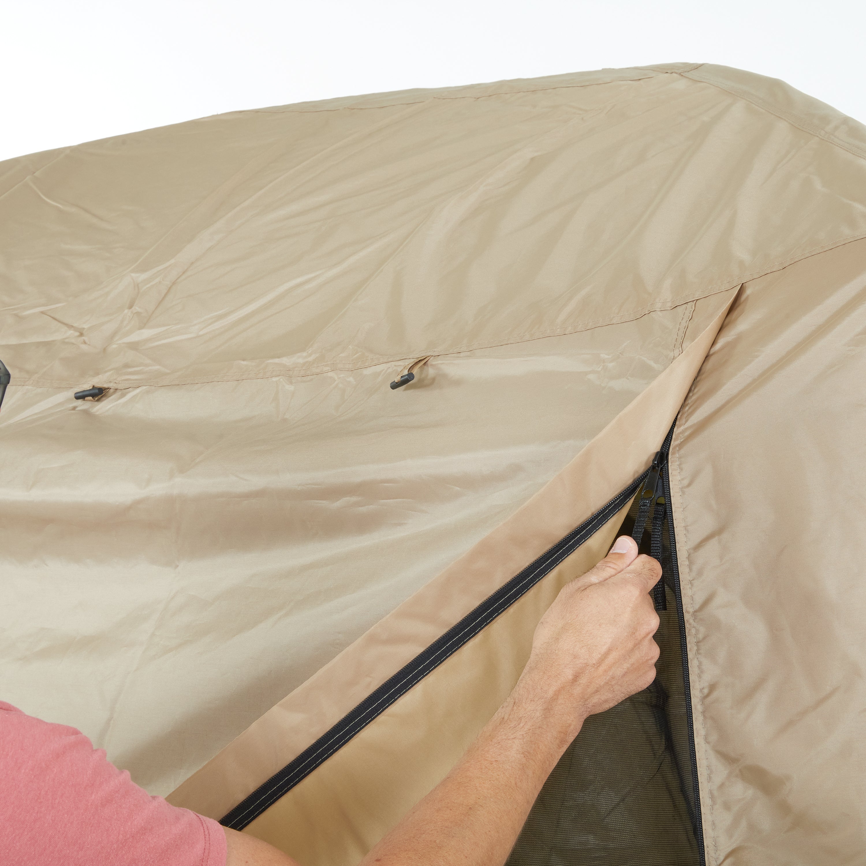 beige tarp waterproof Hike Crew Waterproof Gazebo Rain Shelter Tarp Compatible with 4-Sided Pop-Up Tent with 6ft Panels