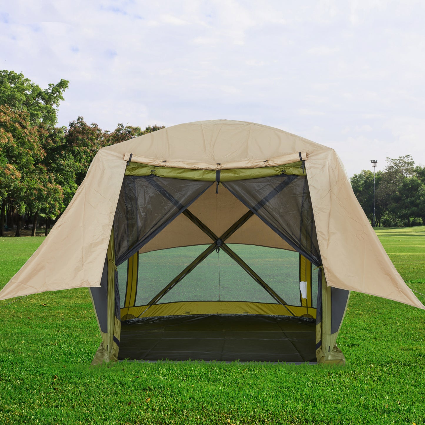 Waterproof Gazebo Rain Tarp for 4-Sided Pop-up Tents with 6ft Panels