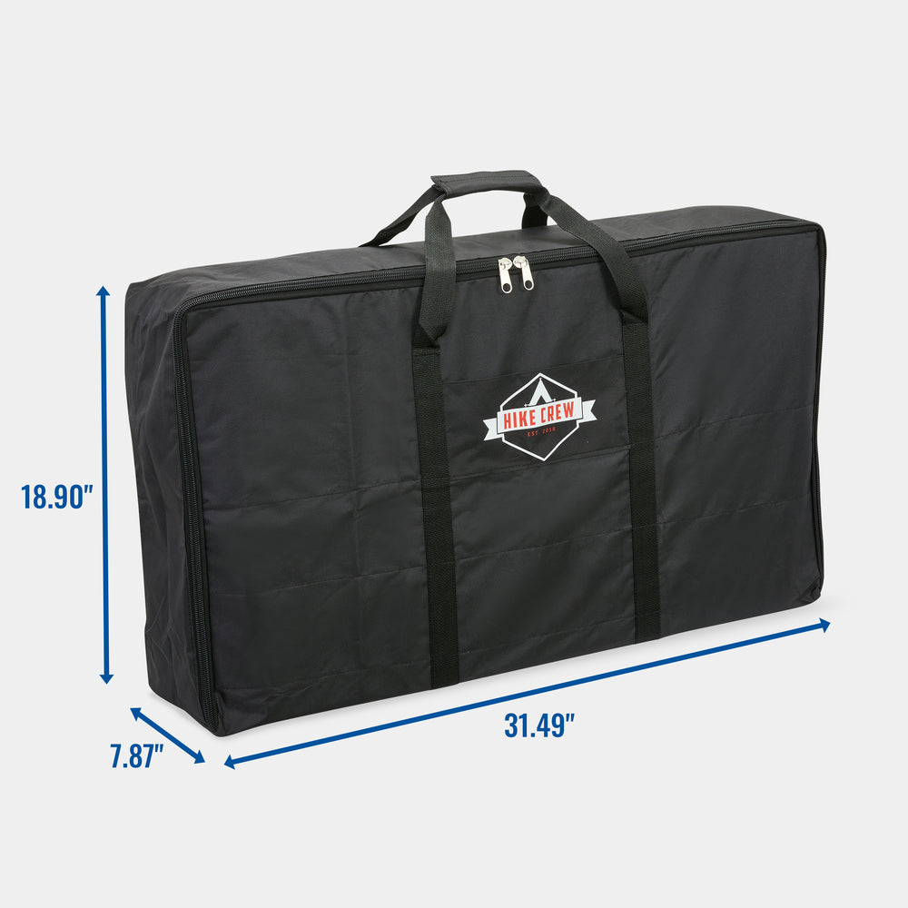 Cast Iron 2-Burner Stove Heavy Duty Storage Carry Bag 18.9