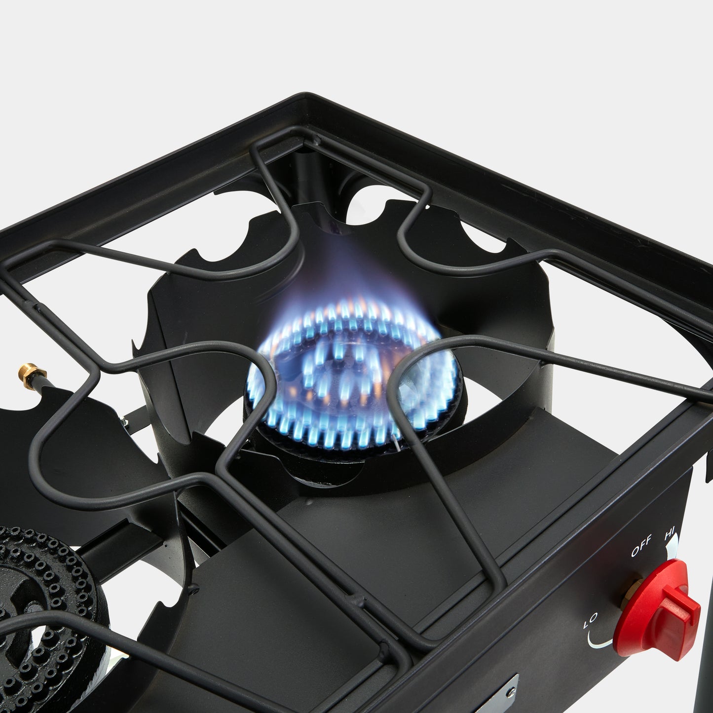 3-Burner Outdoor Camping Stove 225,000 BTU Portable Stove with Hose and Regulator