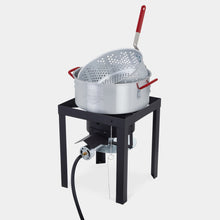 Load image into Gallery viewer, 14-Piece Outdoor Turkey Fryer Kit W/30Qt Boiler Pot, 10Qt Turkey Fryer Pot, Stand and More
