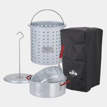 Load image into Gallery viewer, 14-Piece Outdoor Turkey Fryer Kit W/30Qt Boiler Pot, 10Qt Turkey Fryer Pot, Stand and More
