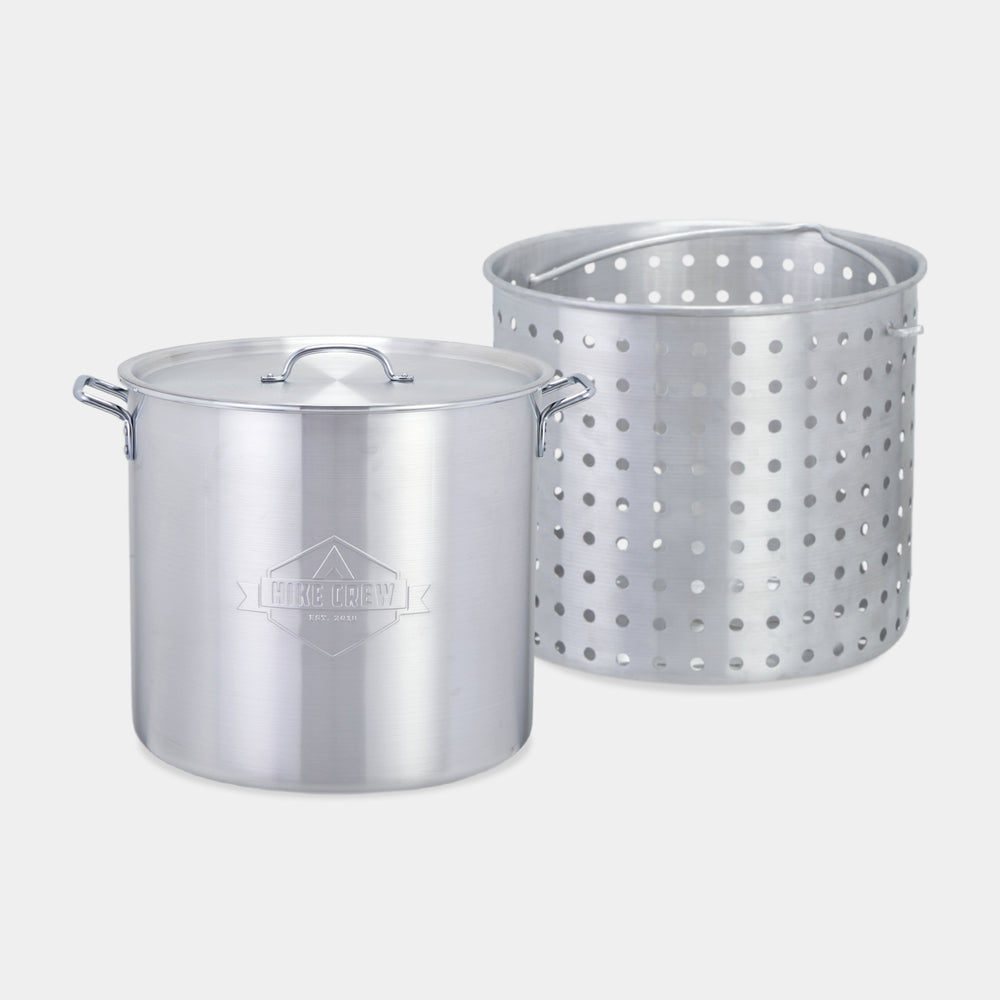 60QT Outdoor Boiling Kit with Igniter, 110,000 BTU Seafood Boil Set for Crawfish and More