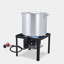 Load image into Gallery viewer, 80QT Outdoor Boiling Kit with Igniter, 110,000 BTU Seafood Boil Set for Crawfish and More
