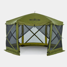 Load image into Gallery viewer, 12’ x 12’ Pop Up Gazebo Tent, 6-Sided Outdoor Camping Canopy with Zippered Wind Panels
