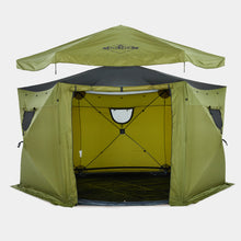 Load image into Gallery viewer, 13’ x 13’ Waterproof Pop-Up Gazebo Tent, 6-Sided Outdoor Tent Canopy w/Floor and More
