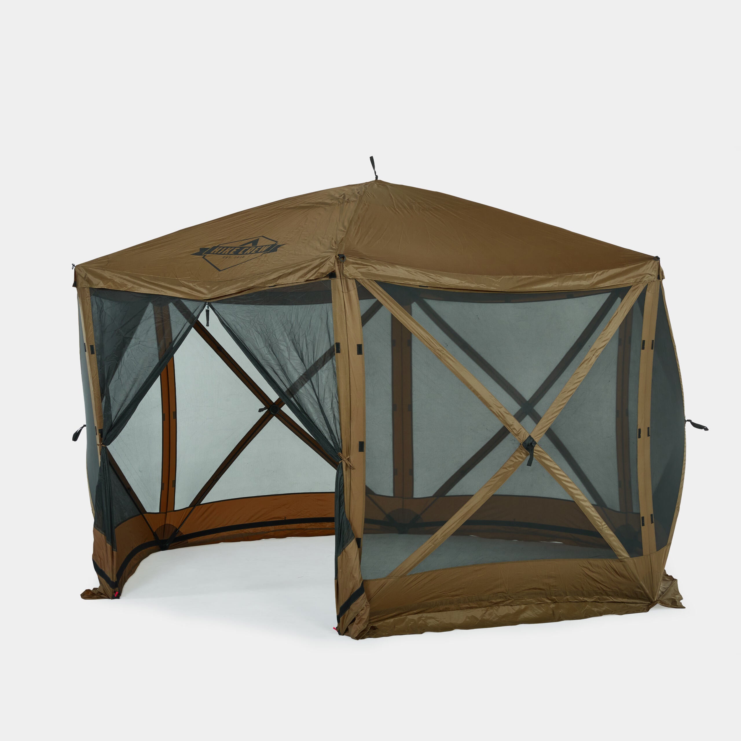 outdoor tent gazebo 12’ x 12’ Pop Up Gazebo, 6-Sided Instant Outdoor Tent Canopy with Stakes, Ropes and More Green