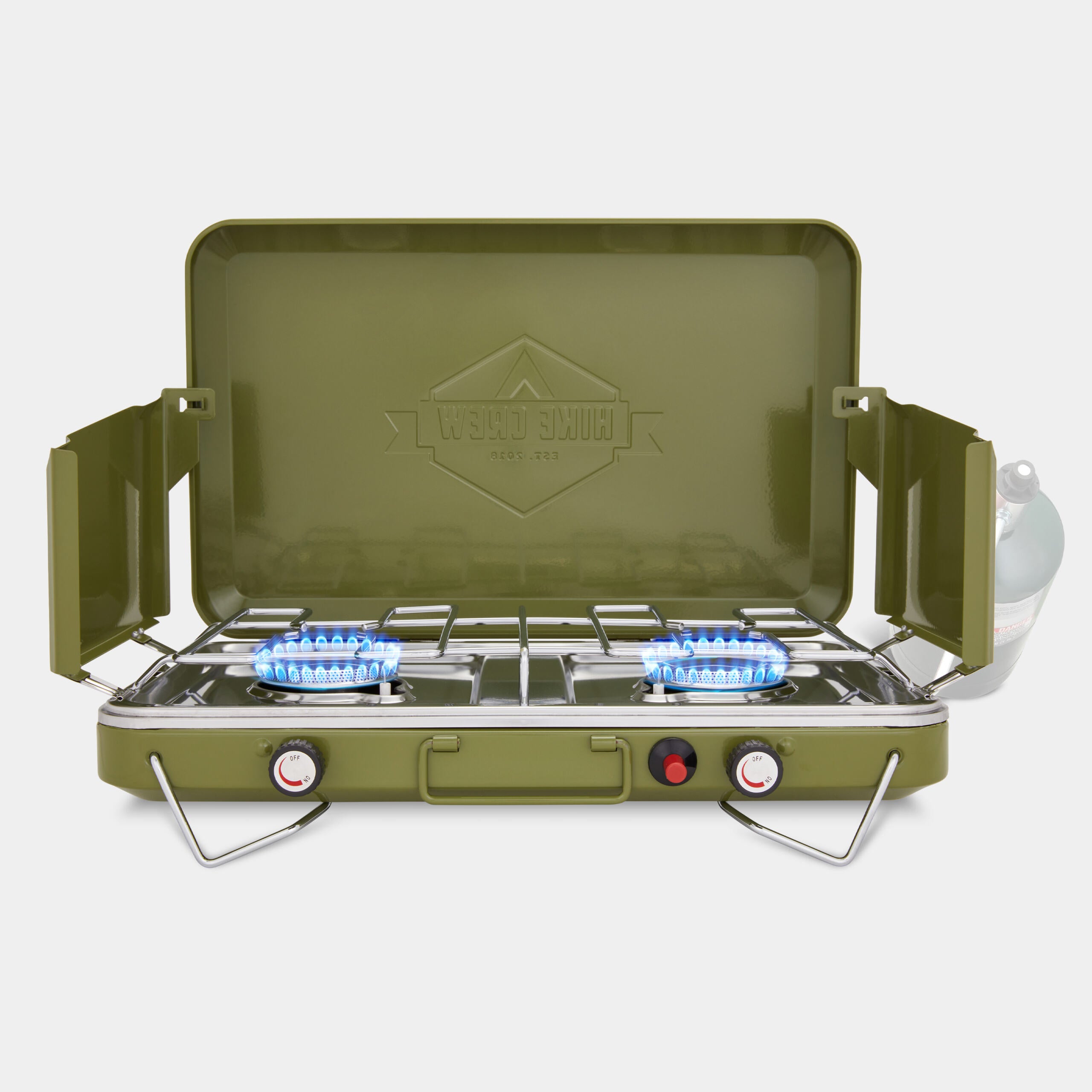 Dual Burner Stove with Built-in Ignite - Perfect for Camping – Hike Crew