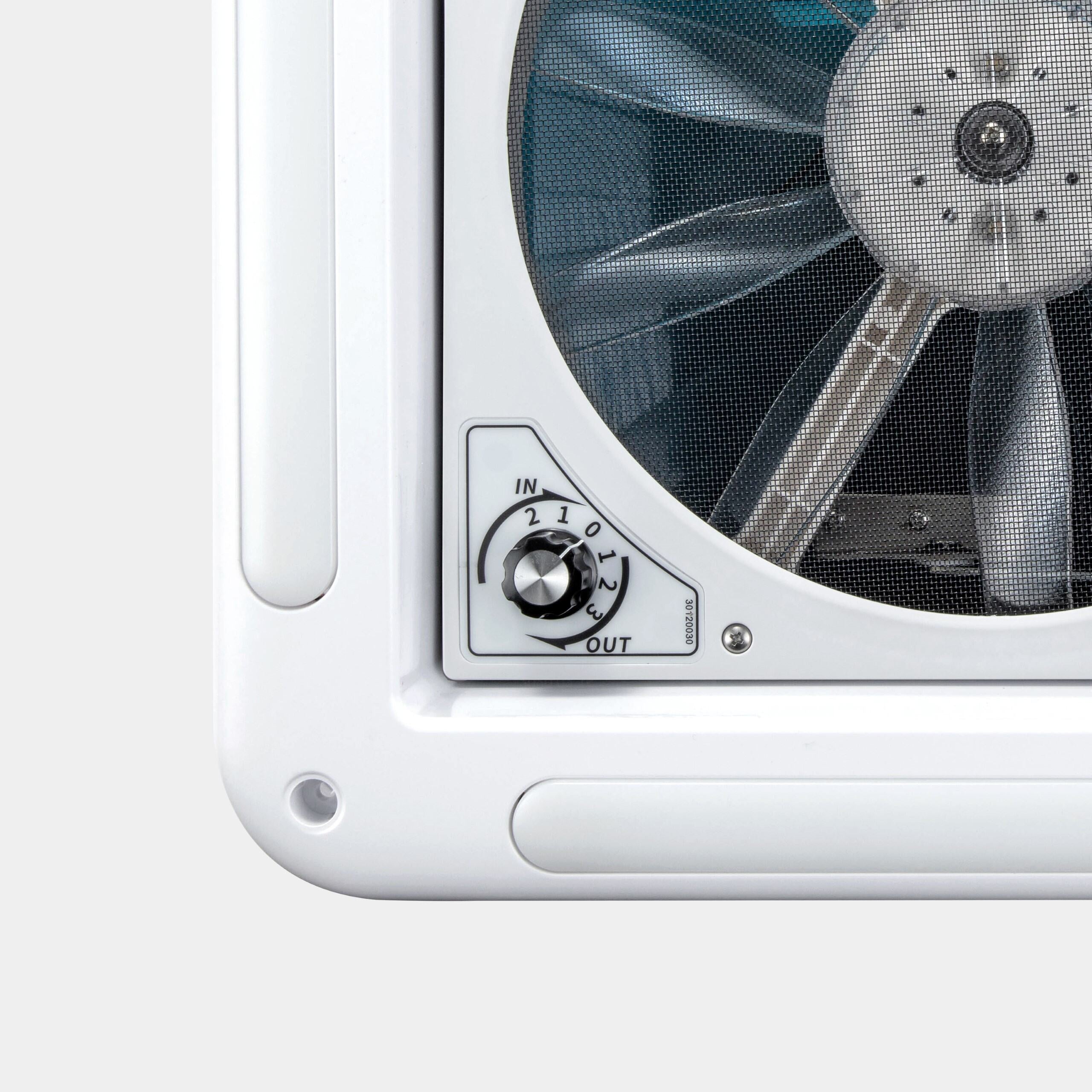 camper fan Hike Crew 14 in. RV Roof Vent Fan, 12V Manual Camper Fan with 6-Speeds & LED Light
