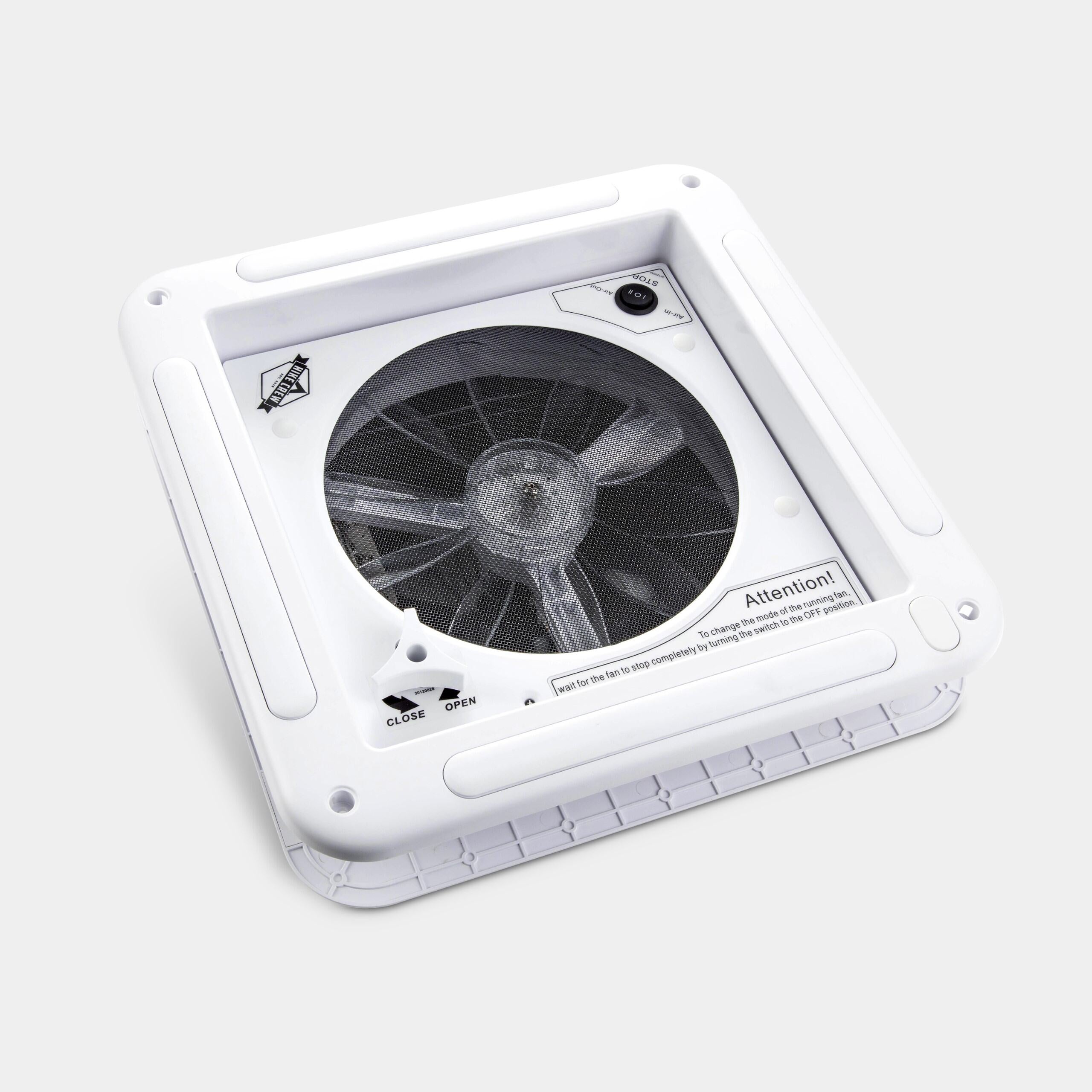 camping vent Hike Crew 11” RV Roof Vent Fan, 12V Intake & Exhaust Manual Camper Fan