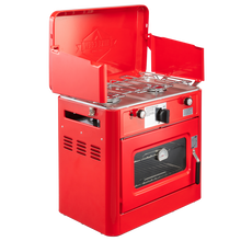 Load image into Gallery viewer, Hike Crew Portable Red Camping Oven with Dual Burner Propane Stove
