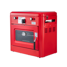 Load image into Gallery viewer, Hike Crew Portable Red Camping Oven with Dual Burner Propane Stove
