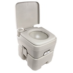 Outdoor Portable Toilet with 5.3 GAL (20L) Waste Tank and One-Touch Flush
