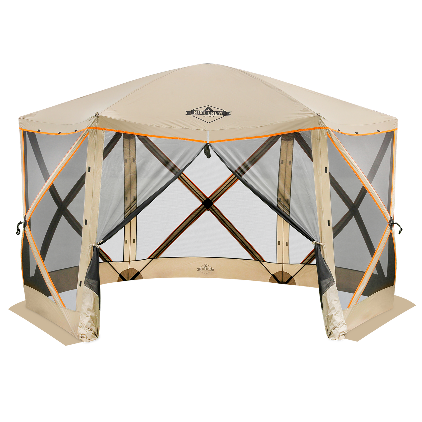 Hike Crew 6-Panel Pop-Up Screen House Gazebo 140x140 Inch