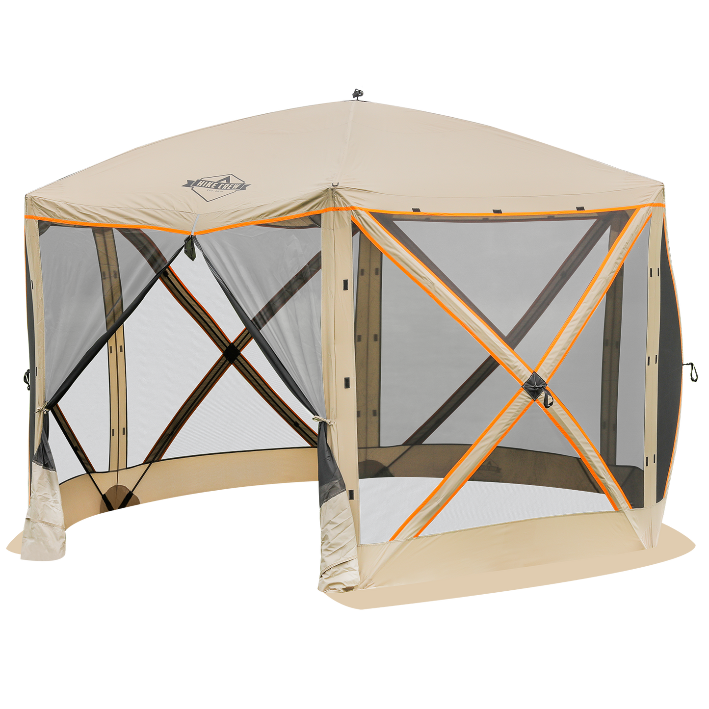 Hike Crew 6-Panel Pop-Up Screen House Gazebo 140x140 Inch