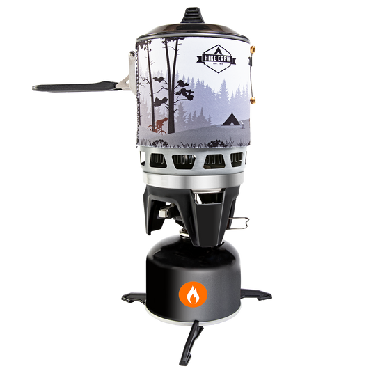 Hike Crew Portable Stove & Cooking System with 1L Pot